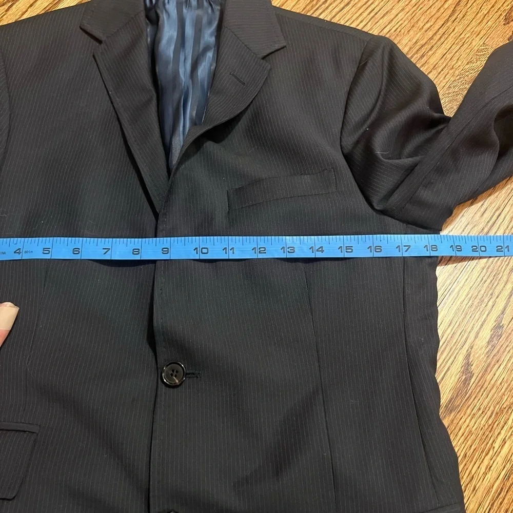 Billy Reid | Navy‎ Blue Pinstripe Blazer Wool Sz 36